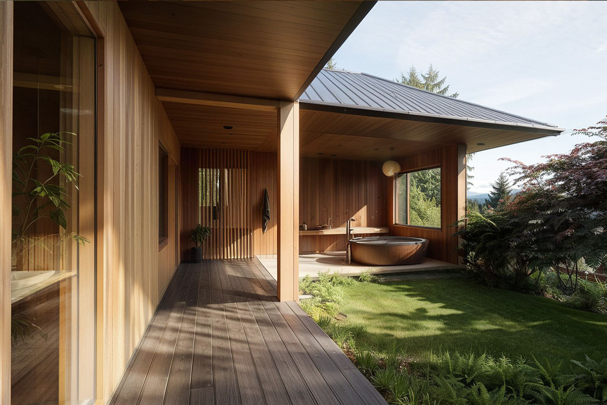 Altforma Architecture Halfmoon House Bathing wing