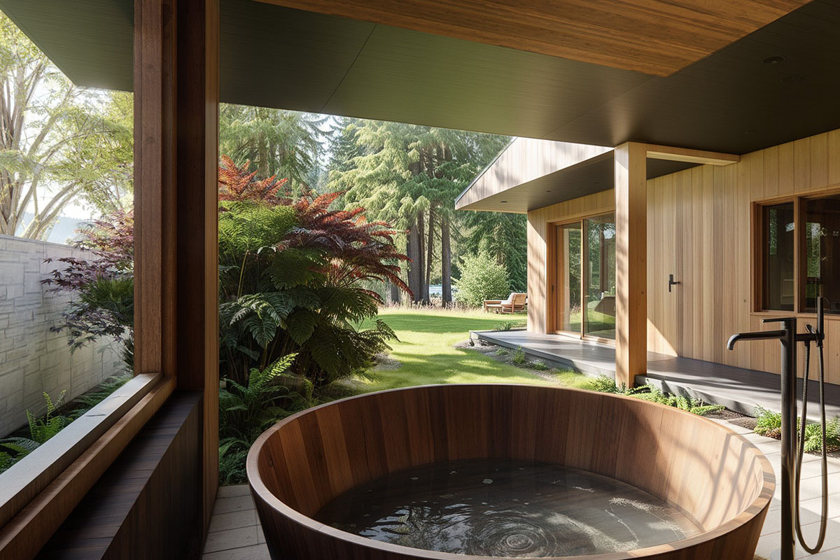 halfmoon bay cabin bath wide